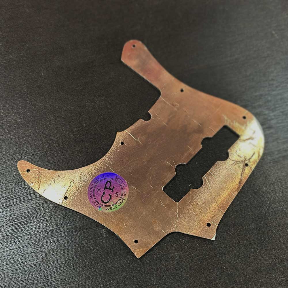 Pickguard for Fender Jazz Bass Deluxe - pre 2010 - Tortoise Deep Red