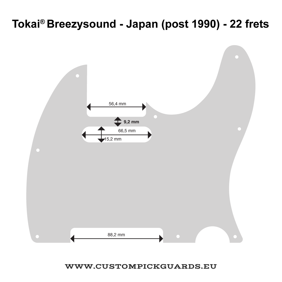 Pickguard pour Tokai Breezy Sound 