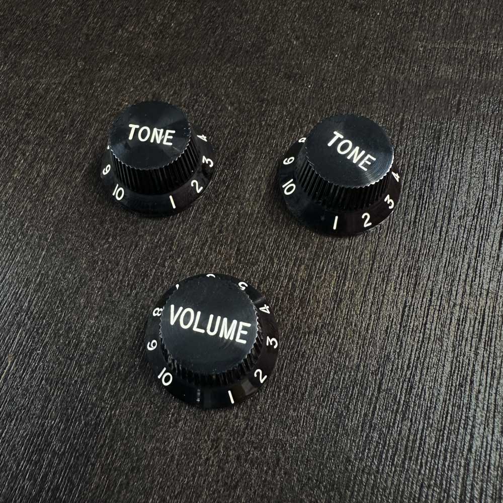 Control Knobs Set for Stratocaster - Black