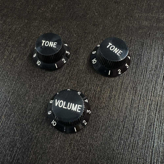 Ensemble de boutons de contrôle pour Stratocaster - Noir