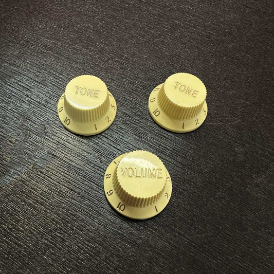 Ensemble de boutons de contrôle pour Stratocaster - Crème