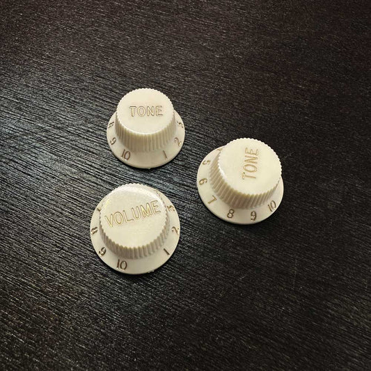 Ensemble de boutons de contrôle pour Stratocaster - Blanc vintage