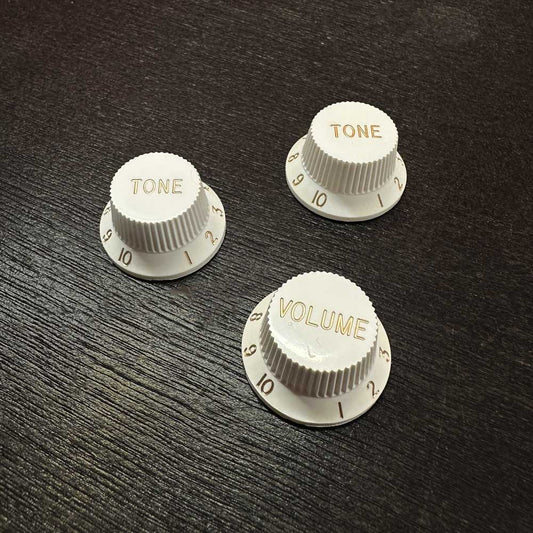 Ensemble de boutons de contrôle pour Stratocaster - Blanc